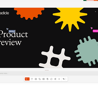 A screenshot of the new user experience of Figma slides