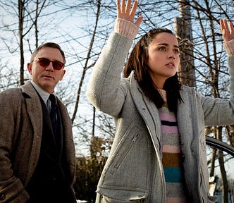 Daniel Craig and Ana de Armas in Knives Out (2019)