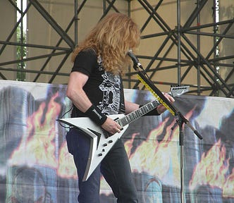 Dave Mustaine of Megadeth onstage