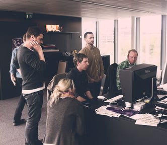 Hovering art directors.