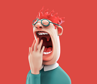 Cartoon man yawning —How I Make Up to $5,000 Each Month Writing About Boring Topics