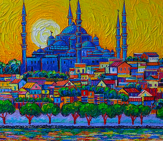 The skyline of Istanbul.