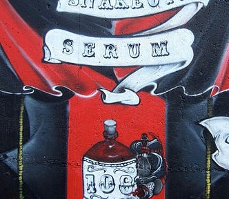 Illustration of snake oil serum