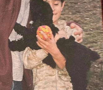 Photo of me, my father and Boo