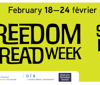 poster for Freedom to Read week in Canada Feb 18–24 2024