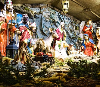 Nativity scene.