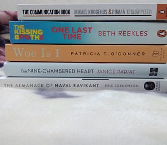 Picture of my Top 5 read reads of January 2022—2 fiction and 3 non-fiction books