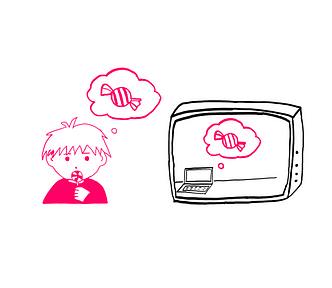 How To Understand The Computational Irreducibility — A cartoon showing a boy dreaming with a candy dream of a candy seeing a computer in a television dreaming of the same candy.