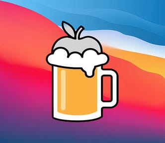 HomeBrew logo on macOS desktop