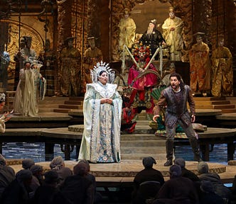 The riddle scene from the Met Opera’s Turandot