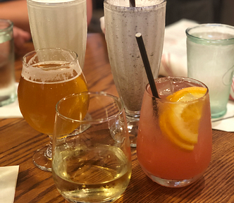 A flight of drinks for people ages nineteen to sixty-nine.