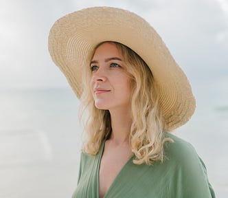 A woman gazing into the horizon.