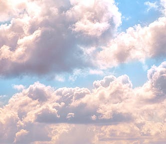 Sun peeking through clouds