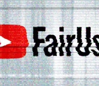 An image of a static-filled TV; centered in it is a distorted Youtube logo with the wordmark replaced by the word ‘FairUse.’ Image: Electronic Frontier Foundation https://www.eff.org/wp/unfiltered-how-youtubes-content-id-discourages-fair-use-and-dictates-what-we-see-online CC BY 4.0 https://www.eff.org/copyright