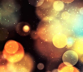 Stunning bokeh lights in yellow and orange