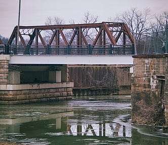 An Old Canal Bridge In Zanesville, Ohio.