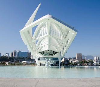 The Museum of Tomorrow in Rio de Janeiro invites its guests 
 to imagine a more sustainable future through collisions of art