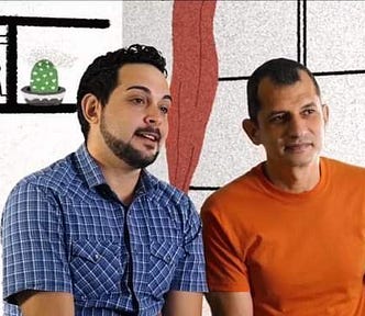 Adiel González Maimó y Lázaro González González, pareja de cristianos gays