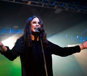 Ozzy Osbourne performing