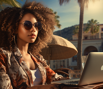 working vacation for a black female executive