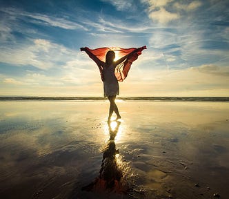 Woman at beach