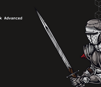 Cover photo — knight with sword.