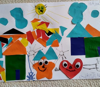 DIY Shapeville Collage activity