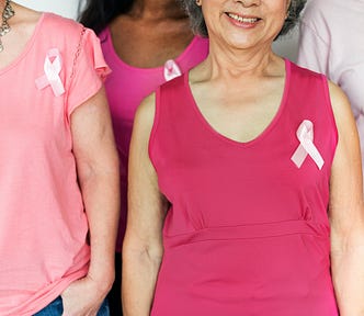 People supporting cancer research
