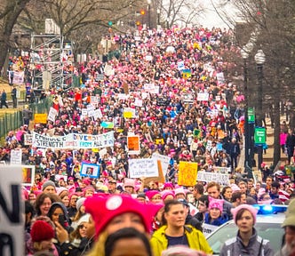 Thousands take to the streets to protest the election of Donald Trump.