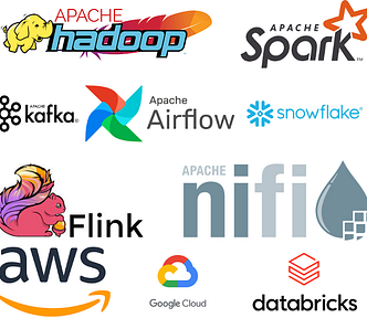 Big Data Tools — Apache Hadoop, Apache Spark, Apache Kafka, Apache AIrflow, Apache Nifi, Snowflake, Flink, AWS , GCP, Databricks