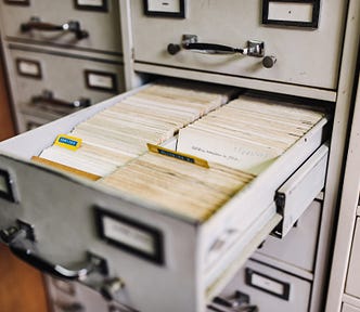 File notecard cabinet