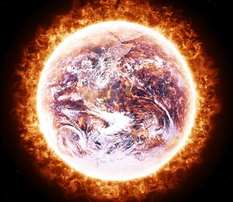 Earth on fire as God removes all trace of sin