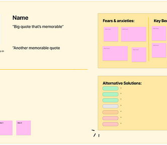 User interview snapshot template