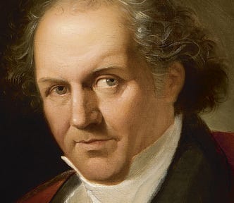 A painted portrait of Bodoni by Giuseppe Lucatelli