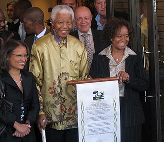 Nelson Mandela in Johannesburg, 2008