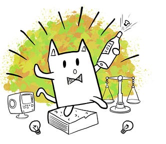 Cat walking on a book opening a bottle of champainge
