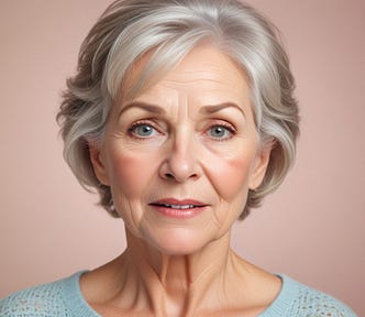60 year old woman confused