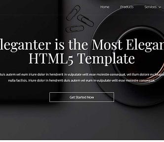 best html css website templates