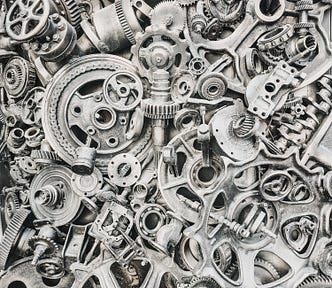 Thousands of Gears in a machine
