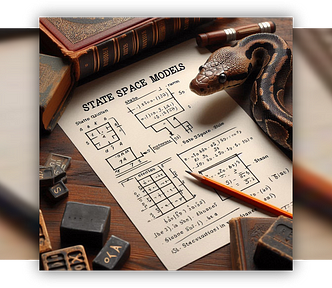 Title Image of Structured State Space Models Visually Explained. Part 2 of Towards Mamba State Space Models by Sascha Kirch