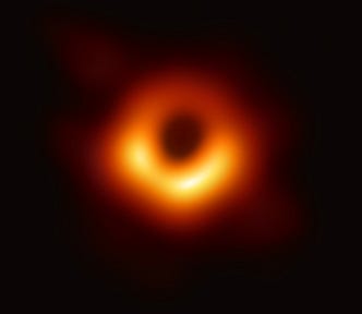 The first direct image of a supermassive black hole at the core of Messier 87 galaxy (image credit: EHT Collaboration)