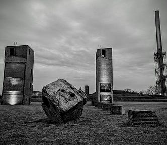 The remnants of PPG Glass in Mount Vernon, Ohio.