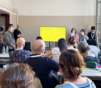 A group of people attending our workshop at accessibility day in Milan