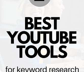 A white background with the words, best youtube tools for keyword research