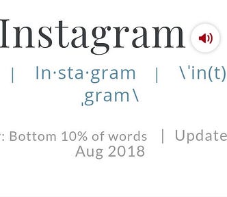 Instagram definition graphic