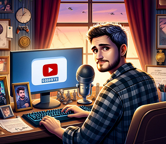A YouTuber in front of a computer — Your Favorite YouTuber Is Retiring (Here’s Why)
