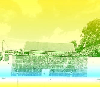 Freedom Square in Schœlcher, Martinique after the removal of Victor Schoelcher statue