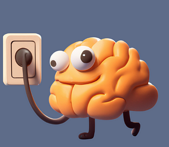 Digital cartoon image of a brain — There’s a “Poor Switch” in Your Brain