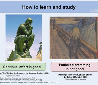 How to Learn and Study: Continual Effort vs. Panicked Cramming (Infographic)