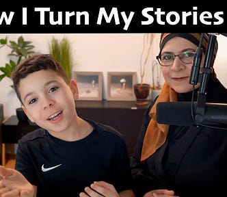 How I turn my personal stories into youtube videos — Me and my child
